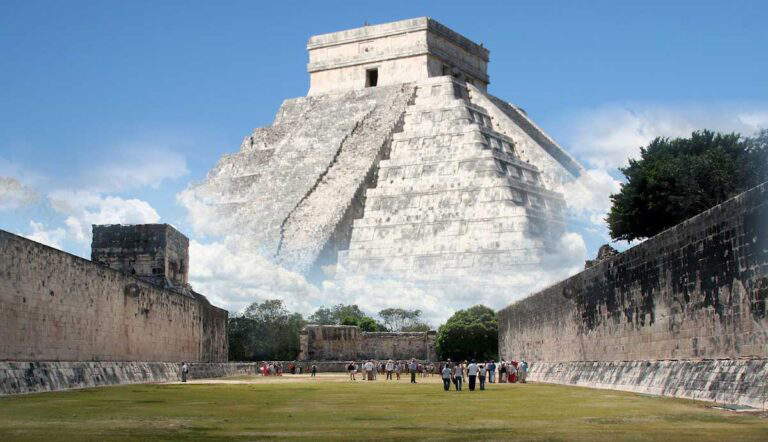 chichen itza el castillo mayan ball game photo