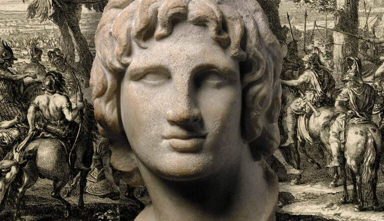 portrait alexander great statue portrait portus print