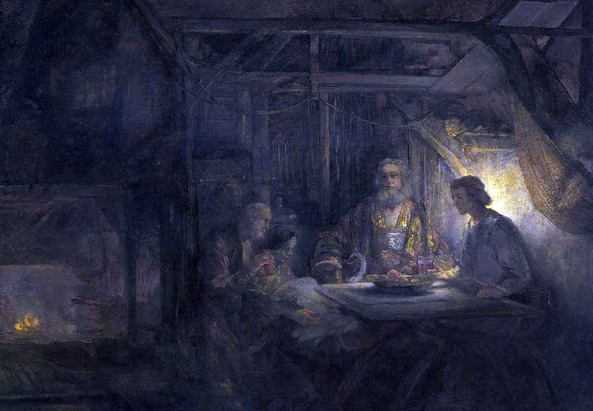 rembrandt philemon baucis painting
