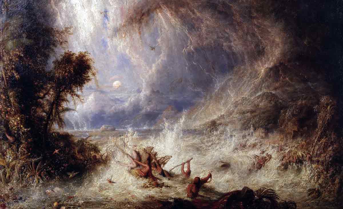westall commencement deluge painting deucalion