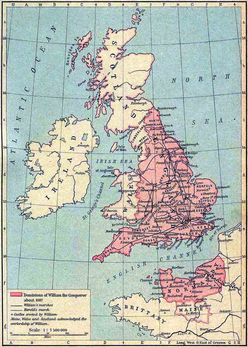william the conqueror lands